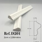 D201/2cmx2,90mètre